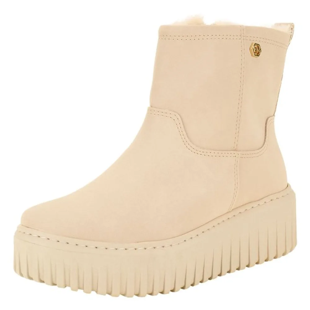 Bota Feminina Cano Baixo Via Marte 04701004 MARFIM 34