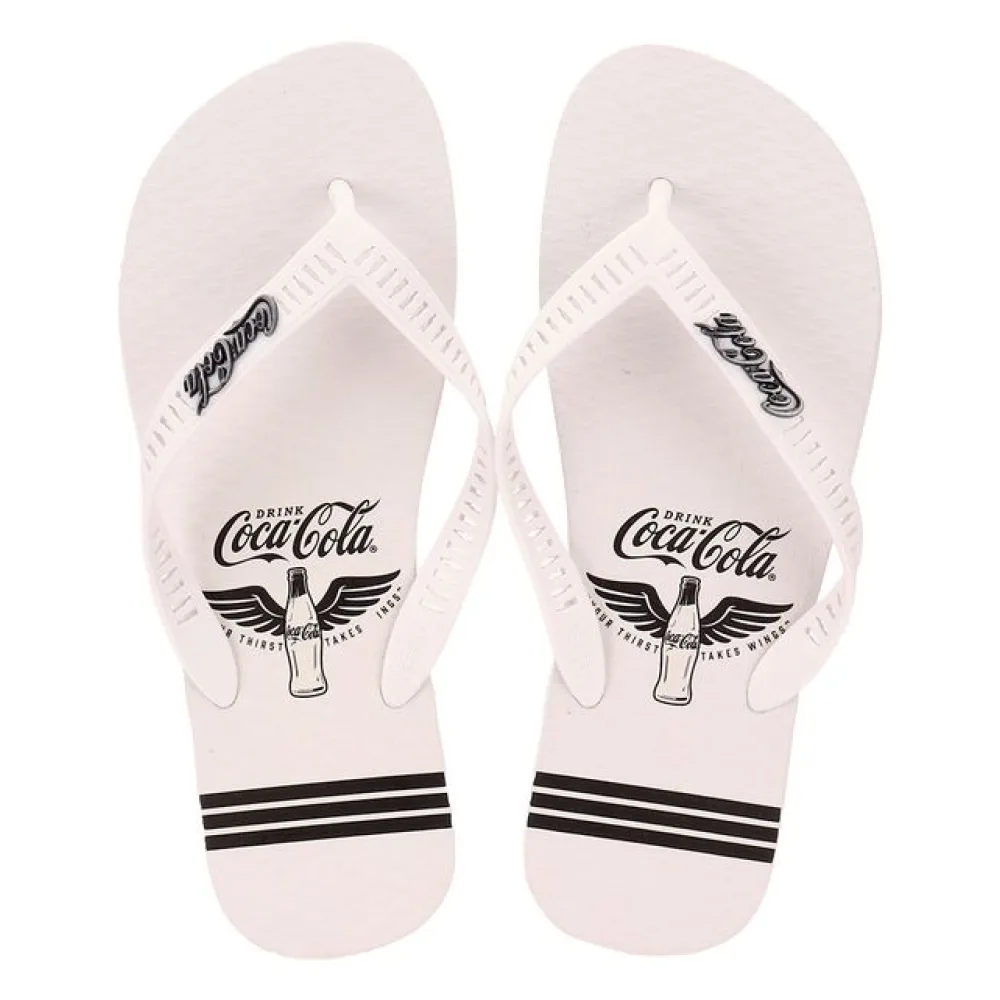 Chinelo Masculino Crisp Taste Coca-Cola CC3938 BRANCO/PRETO 41/42
