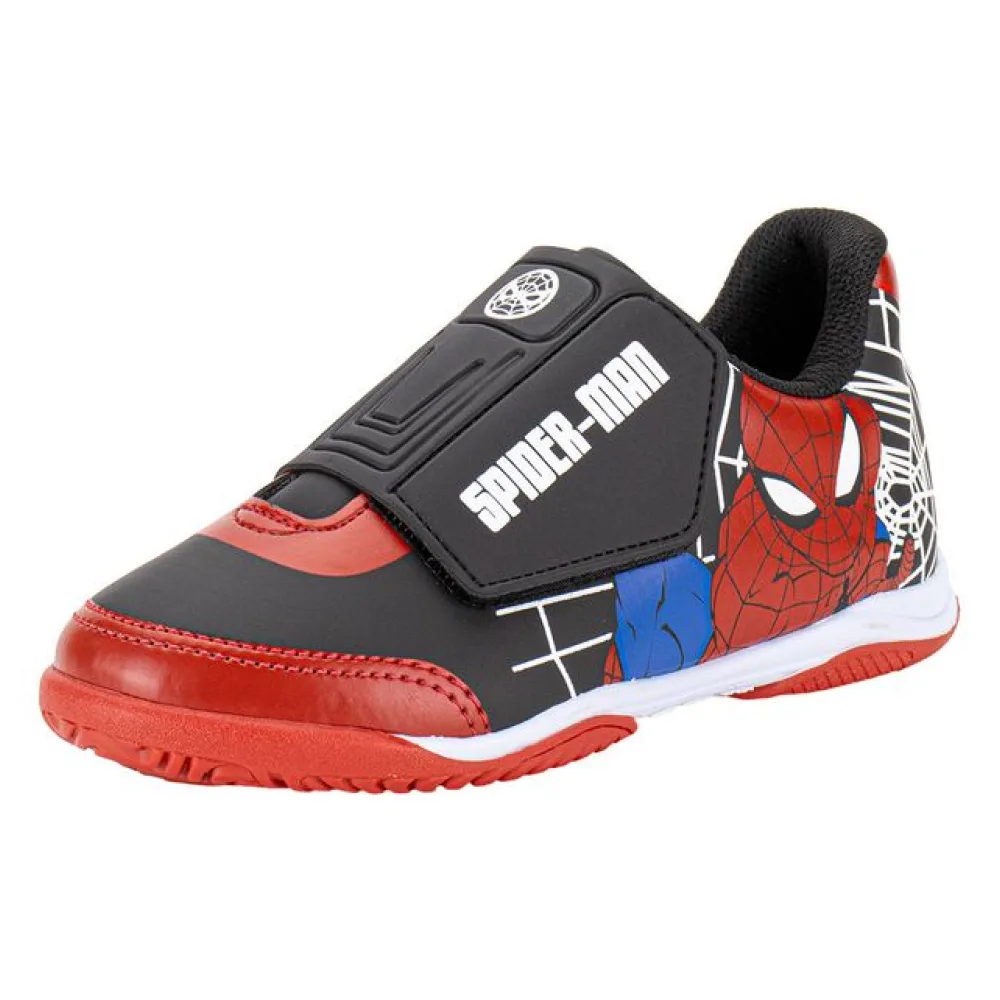 Chuteira Infantil Indoor Spider Man Marvel Dray 4114 PRETO/VERMELHO 31