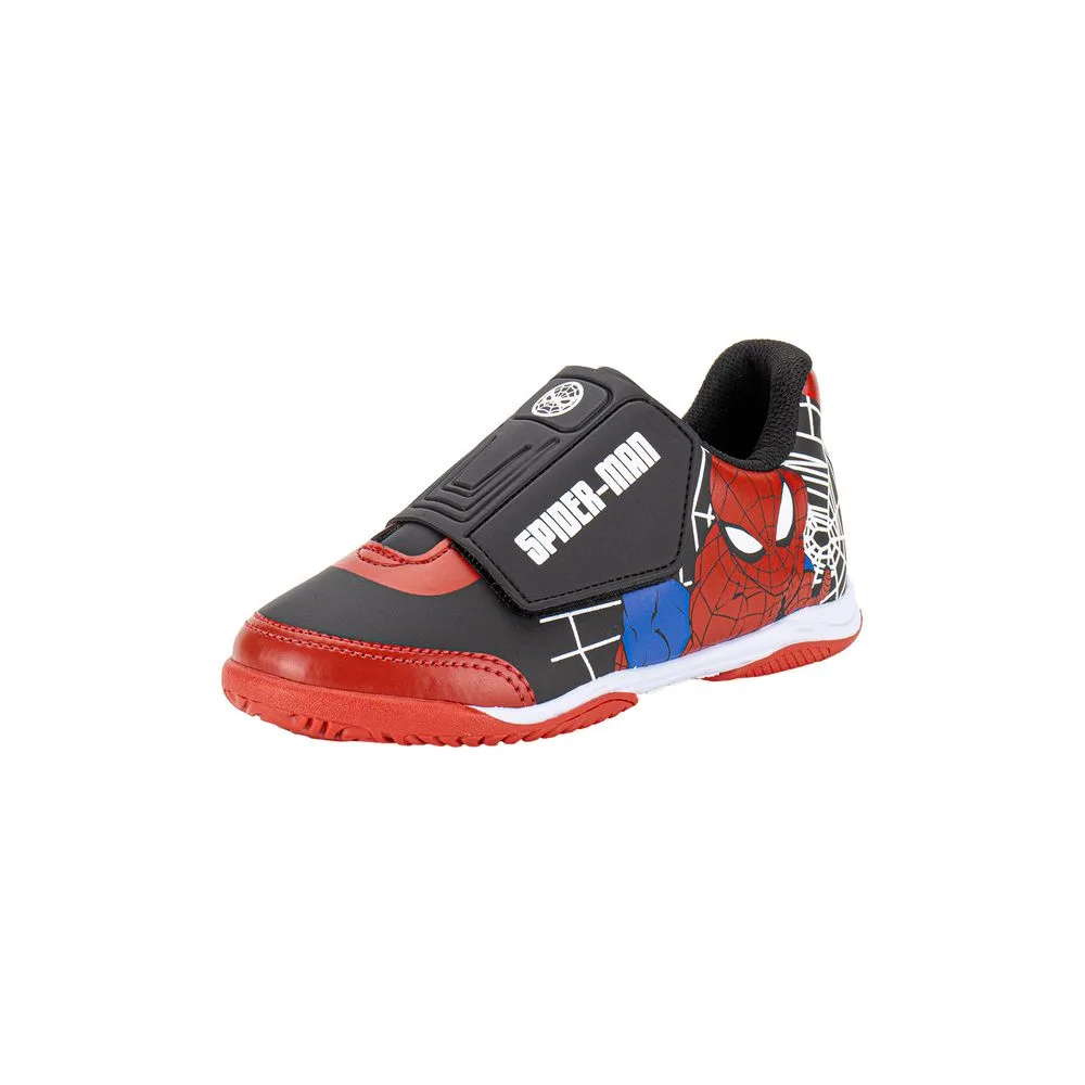 Chuteira Infantil Indoor Spider Man Marvel Dray 4114 PRETO/VERMELHO 31