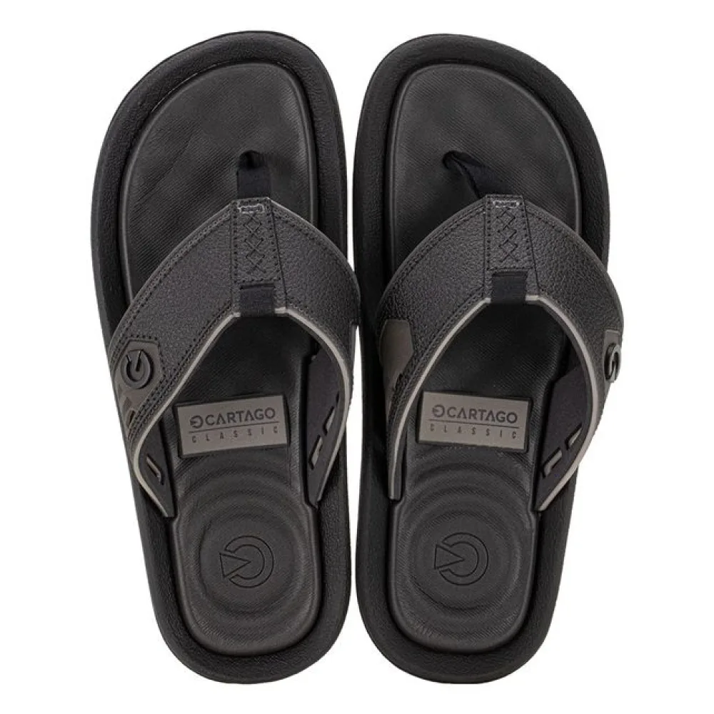 Chinelo Masculino Fiji V Cartago 12335 PRETO/CINZA 37/38