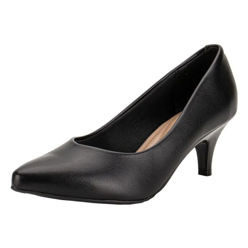 Scarpin Feminino Salto Fino Beira Rio 40761301 PRETO 34