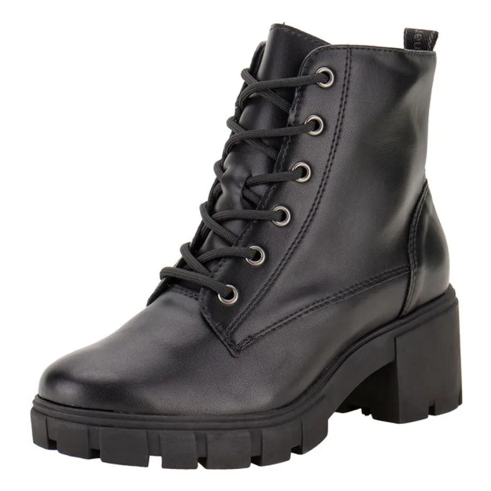 Bota Feminina Coturno Via Marte 001002 PRETO 34