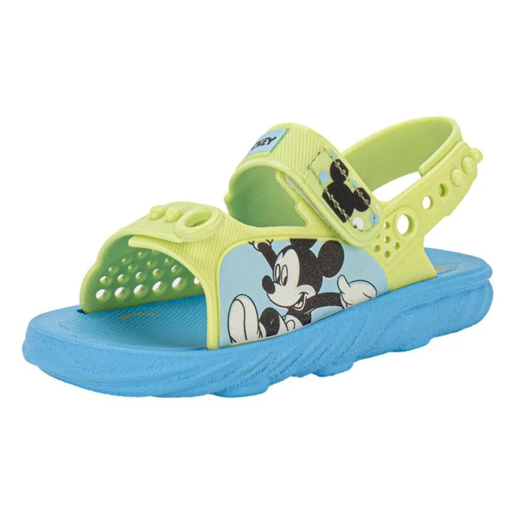 Sandália Infantil Disney Funny Baby Grendene Kids 23125 AZUL/VERDE 17/18