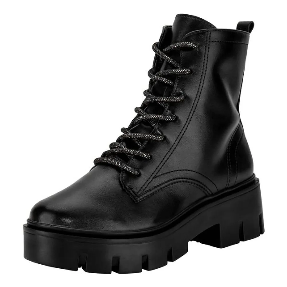 Bota Feminina Coturno Via Marte 095001 PRETO 34