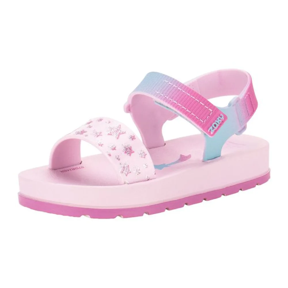 Sandália Infantil Moderninha Print Zaxynina 19060 ROSA 19