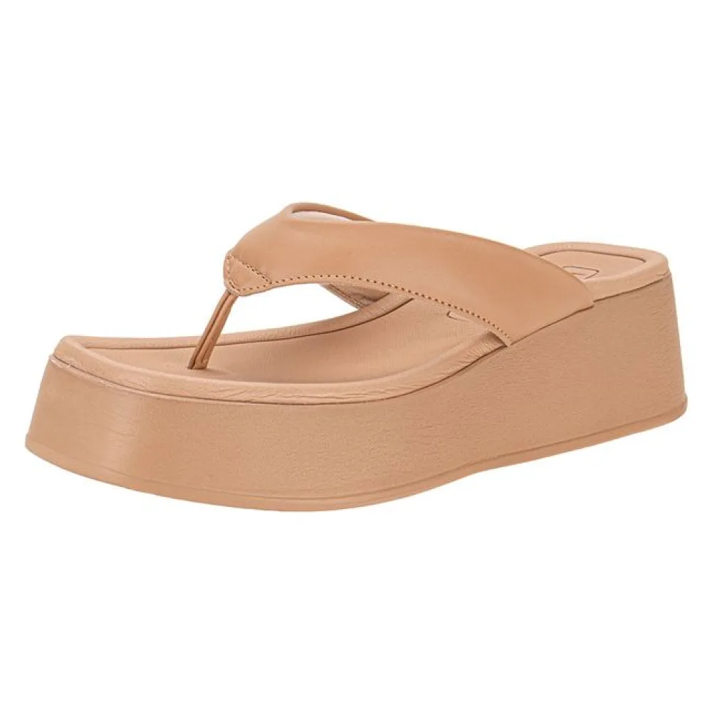 Tamanco Feminino Anabela Beira Rio 8530100 SALMÃO 36