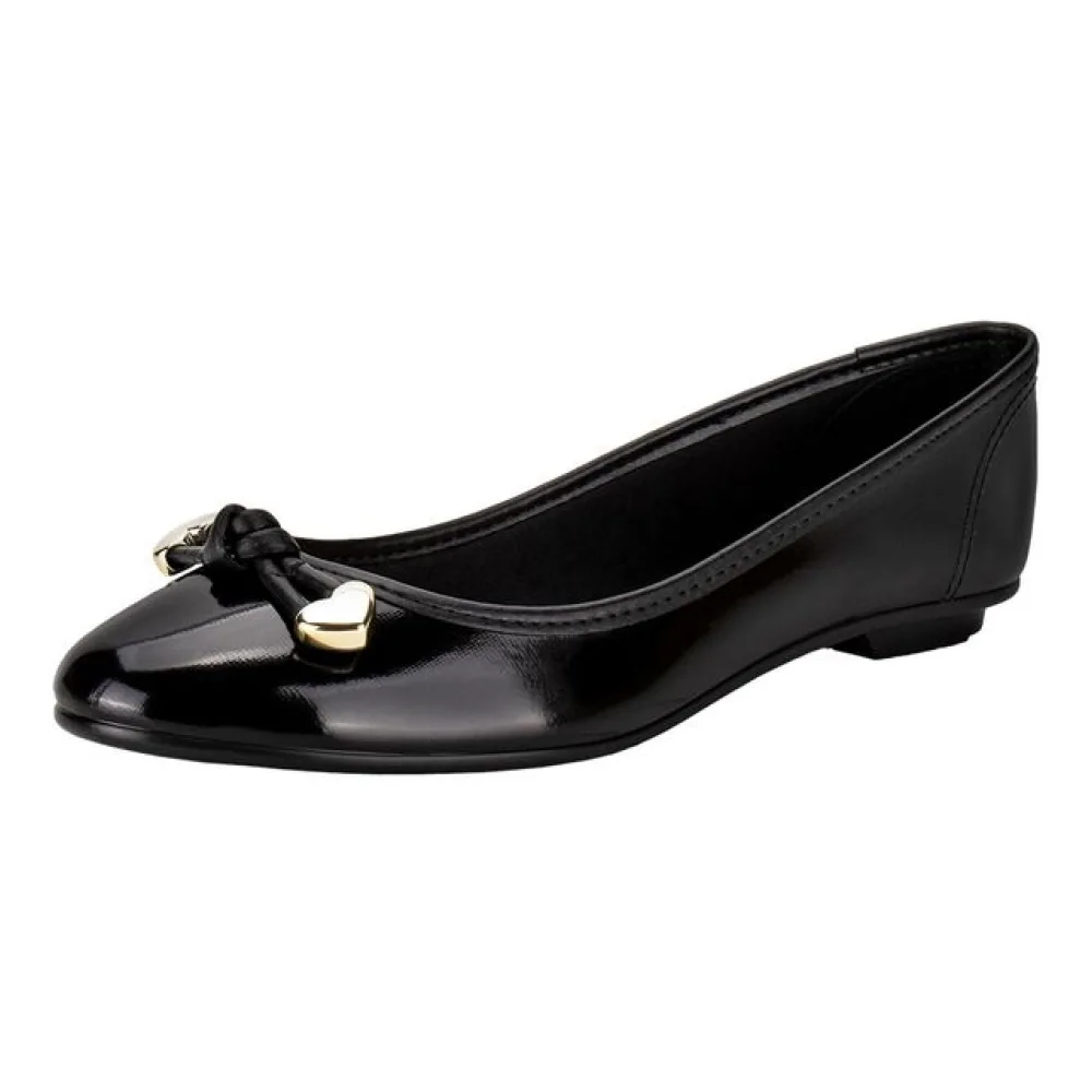 Sapatilha Feminina Flat Moleca 50271476 VERNIZ/PRETO 34