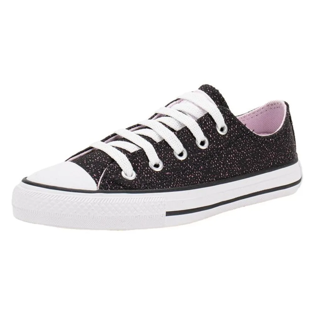 Tênis Infantil Chuck Taylor Converse All Star CK1188 PRETO/ROSA 27