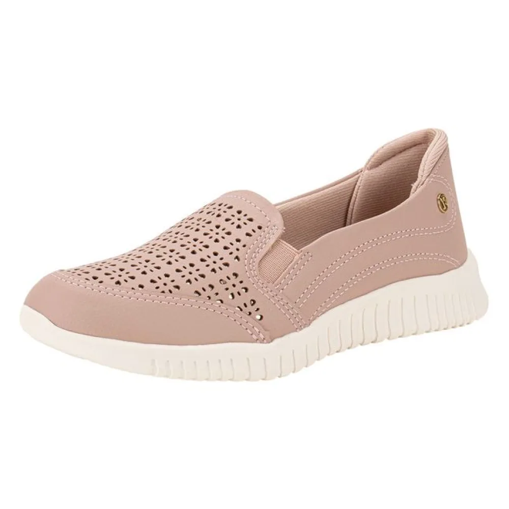 Tênis Feminino Slip On Kolosh C4002 BEGE/ROSA 34
