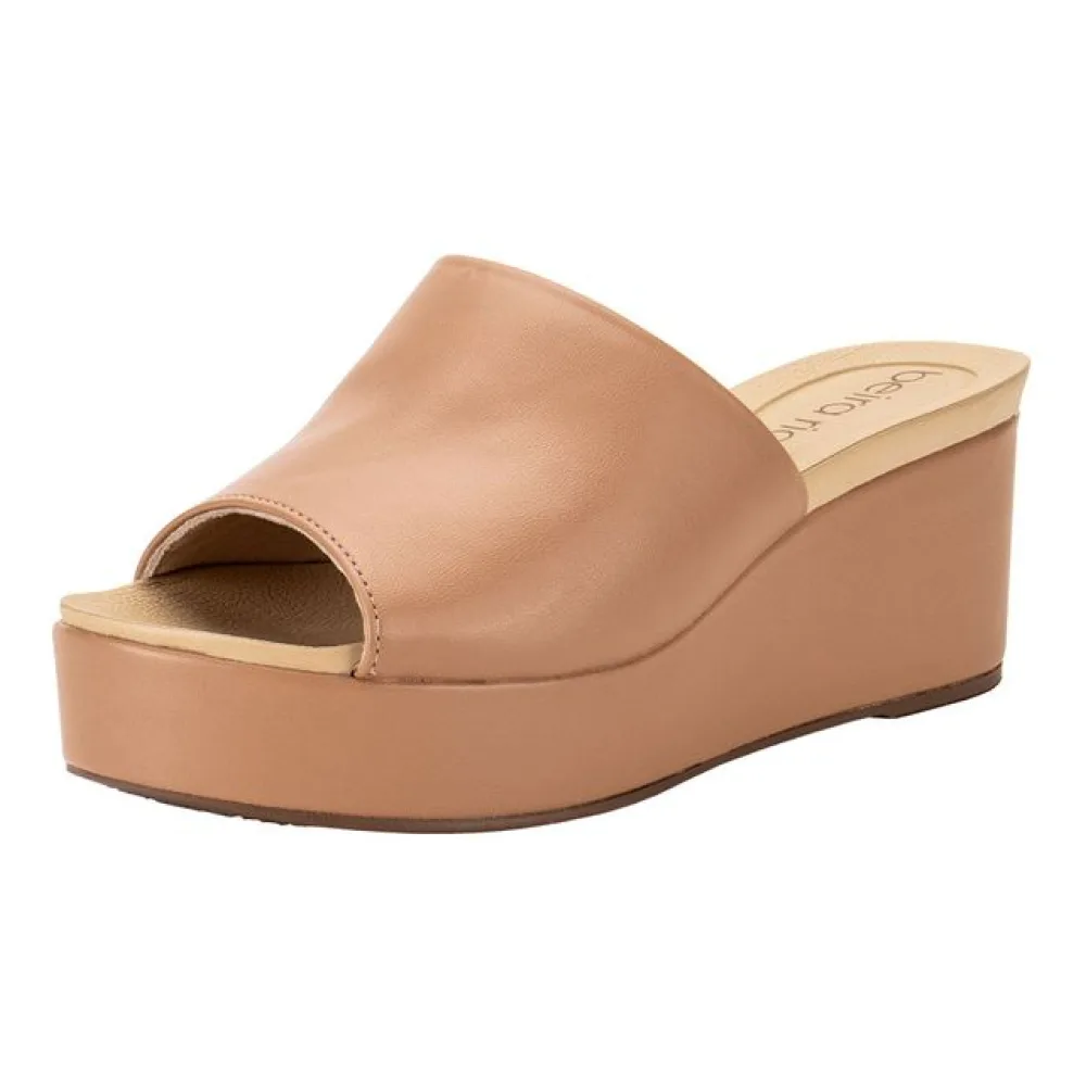 Tamanco Feminino Anabela Beira Rio 8407100 SALMÃO 34
