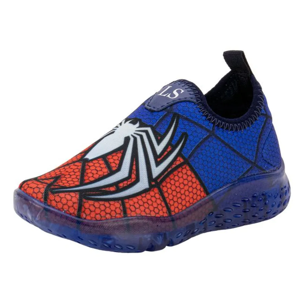 Tênis Infantil Masculino Led Minipé MP2424 AZUL/VERMELHO 23