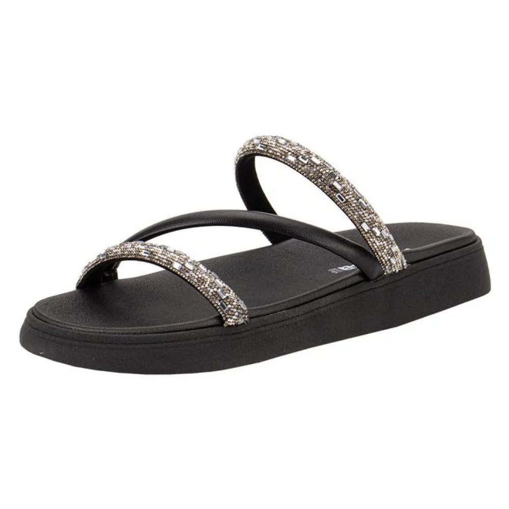 Tamanco Feminino Flat Moleca 5469121 PRETO 34