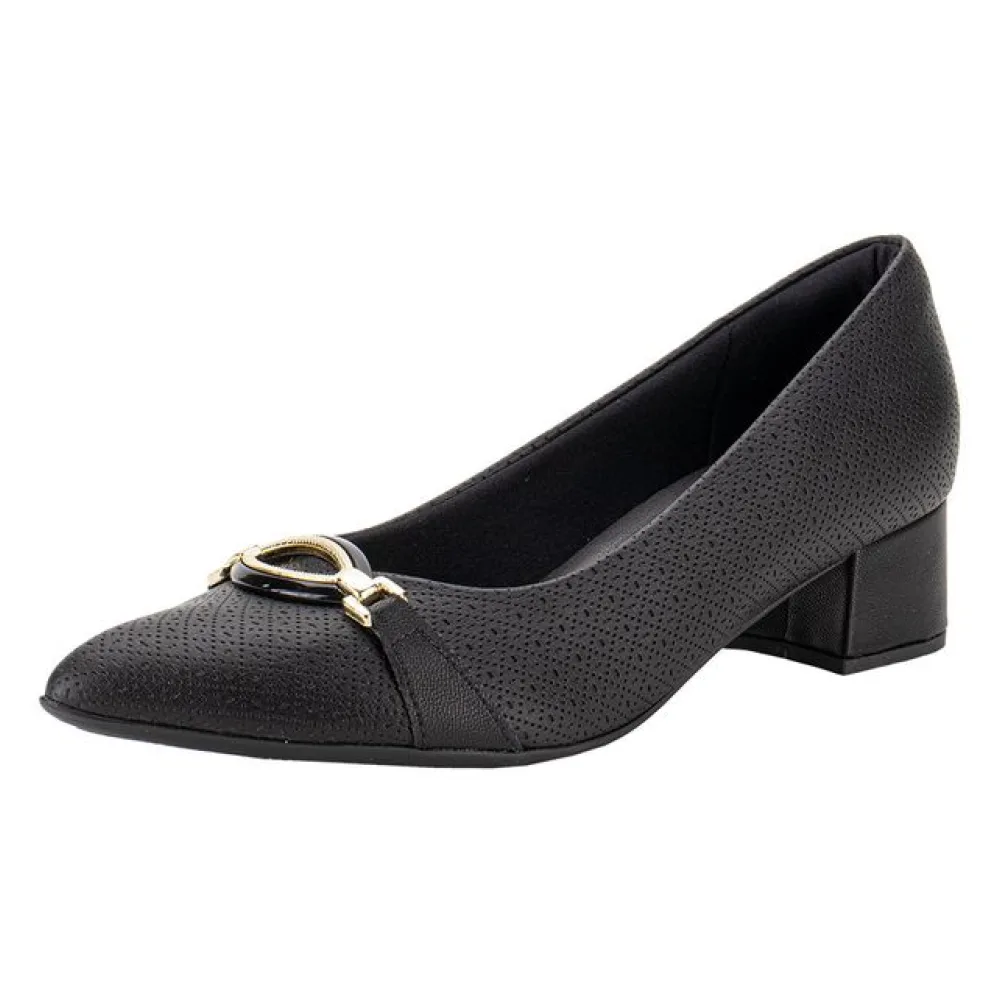 Sapato Feminino Salto Grosso Piccadilly 739064 PRETO 35