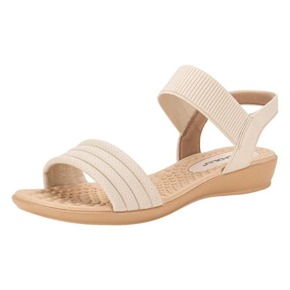 Sandália Feminina Flat Piccadilly 500378 MARFIM 37