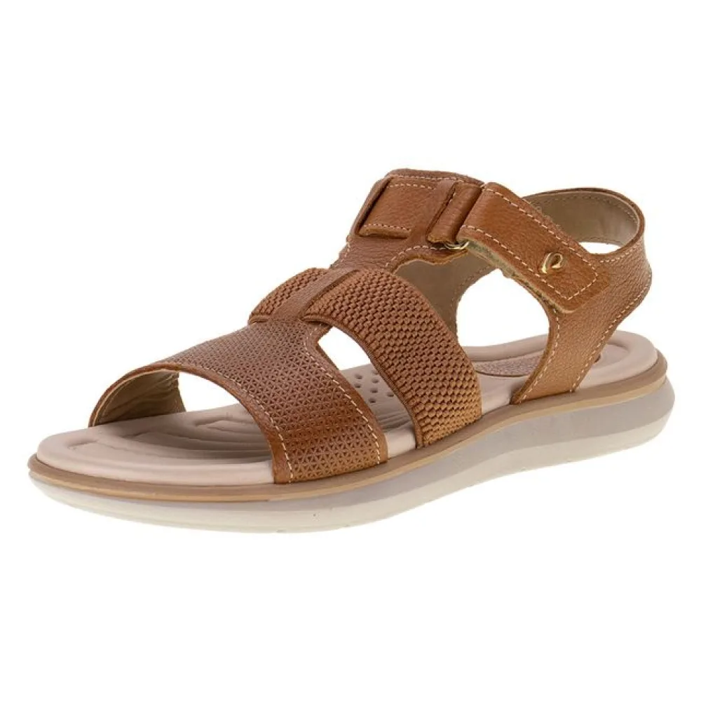 Sandália Feminina Flat Pegada 232834 CARAMELO 35