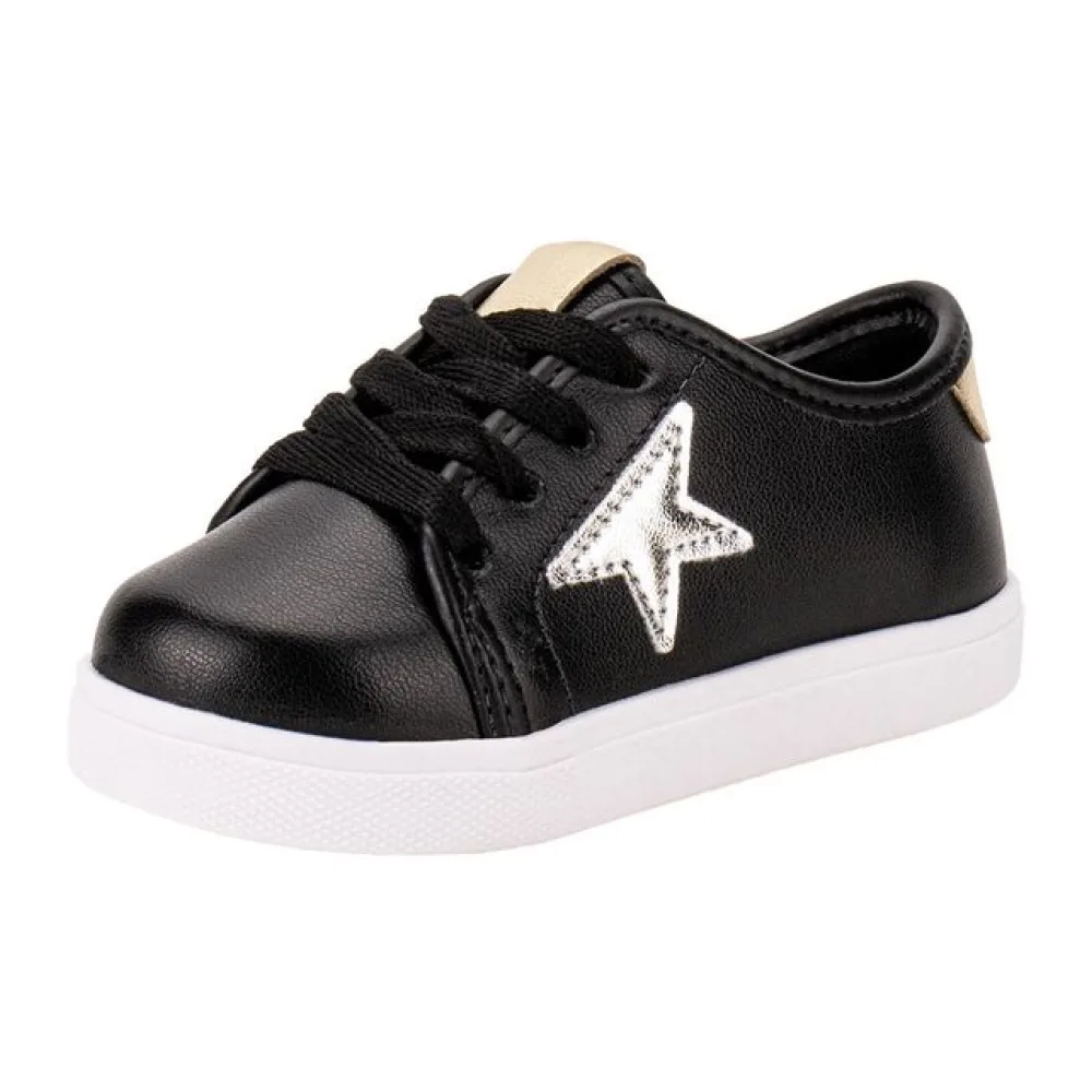 Tênis Infantil Feminino Molekinha 2118580 PRETO 20