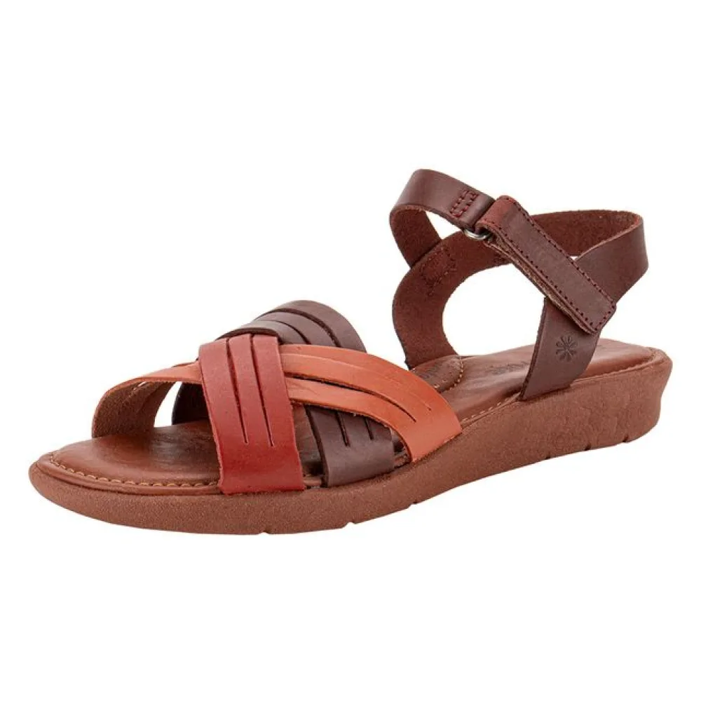 Sandália Feminina Flat New Face 39503 VINHO 34