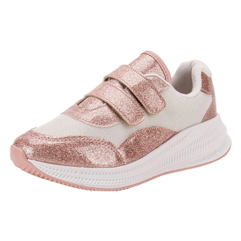 Tênis Infantil Feminino Molekinha 2577105 BRANCO/ROSA 36