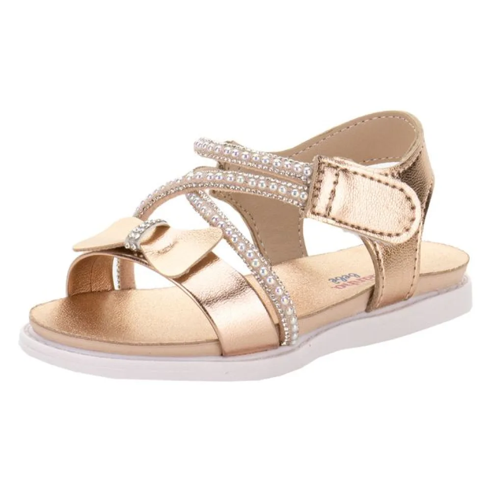 Sandália Infantil Feminina Baby Molekinha 2714425 BRONZE 17