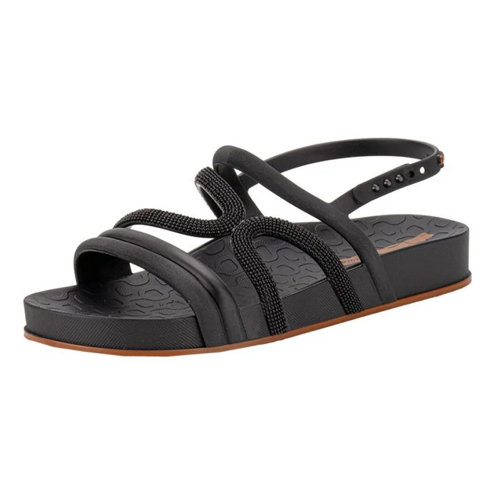 Sandália Feminina Flat Walk Ipanema 27211 PRETO 33/34