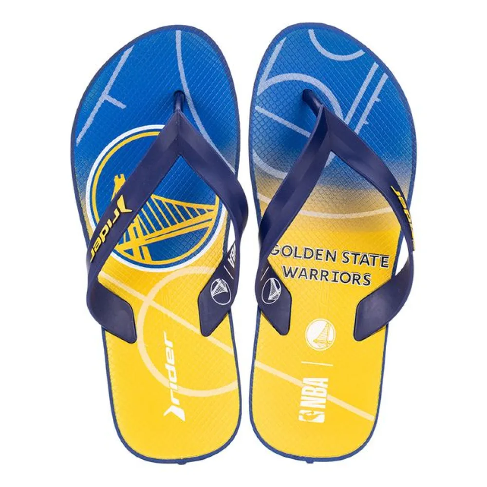 Chinelo Masculino Feel NBA Rider 12378 AZUL/AMARELO 39/40