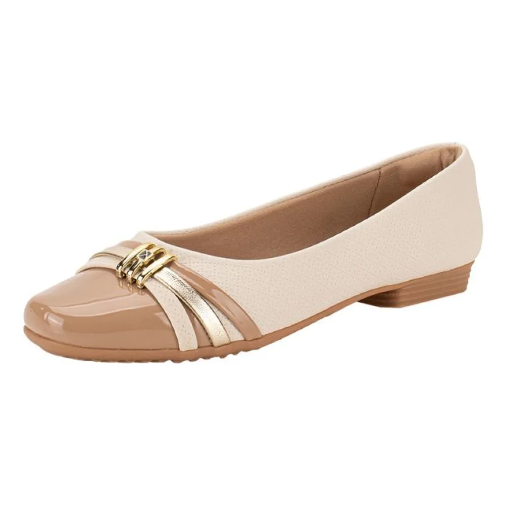 Sapatilha Feminina Flat Piccadilly 250233 MARFIM 35
