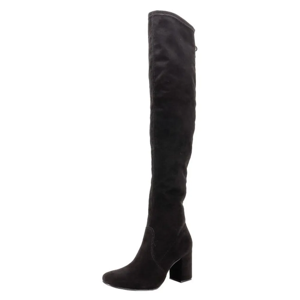 Bota Feminina Over The Knee Via Marte 024001 PRETO/CAMURÇA 34