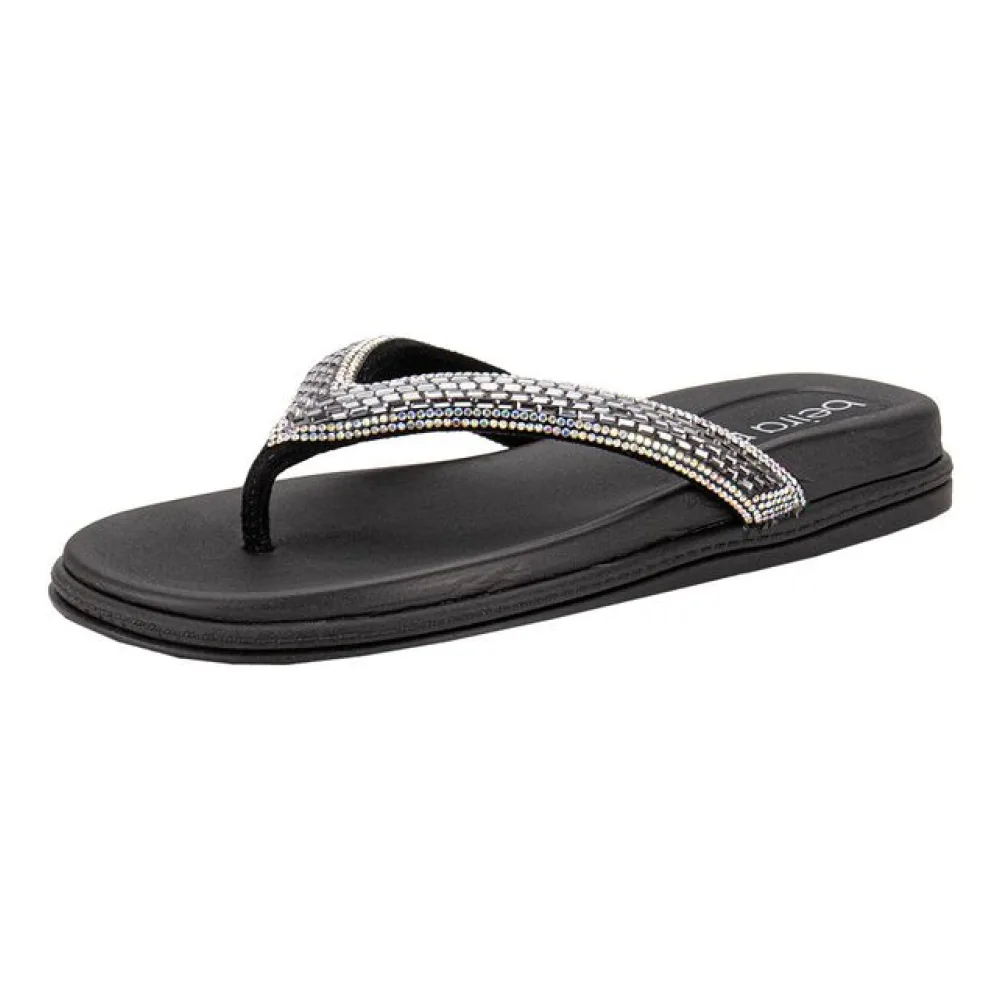 Tamanco Feminino Flat Beira Rio 8513112 PRETO 34