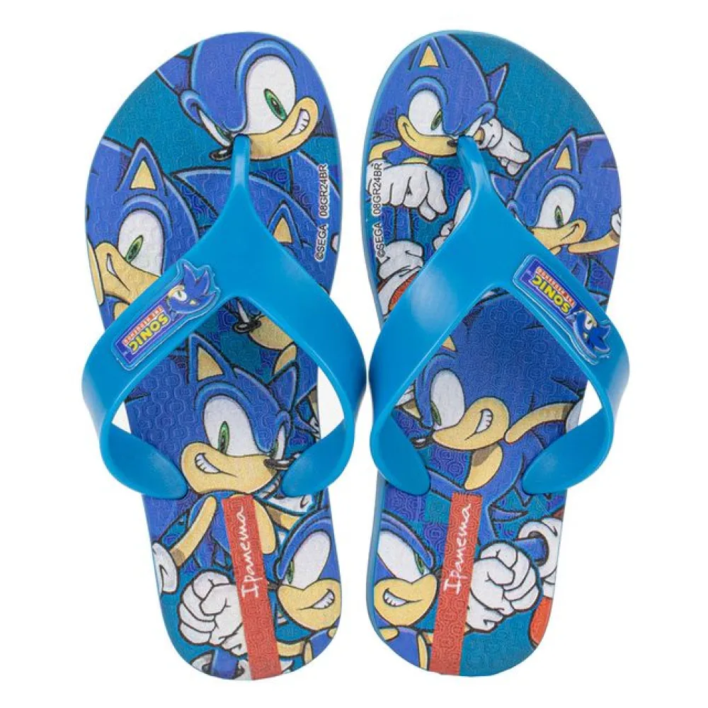 Chinelo Infantil Masculino Sonic Play Ipanema 27279 AZUL 29/30