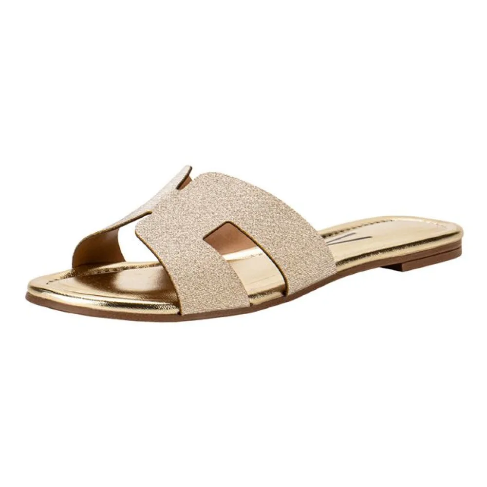 Tamanco Feminino Flat Vizzano 6371167 OURO 34