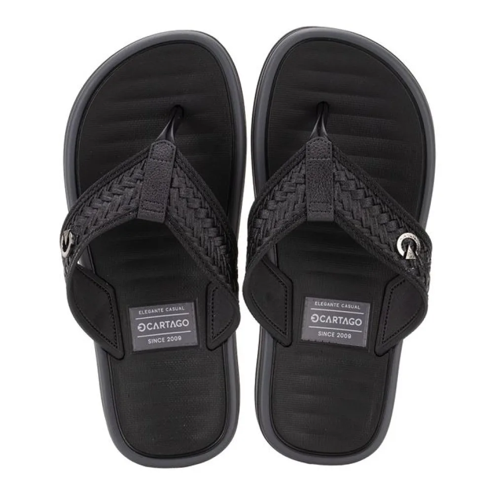 Chinelo Infantil Masculino Coimbra Cartago 12460 PRETO/CINZA 30