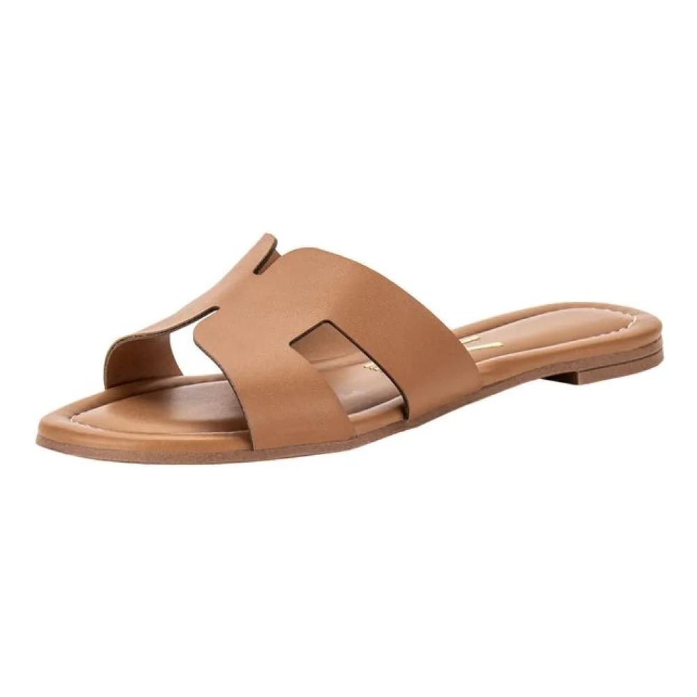 Tamanco Feminino Flat Vizzano 6371367 CAMEL 36