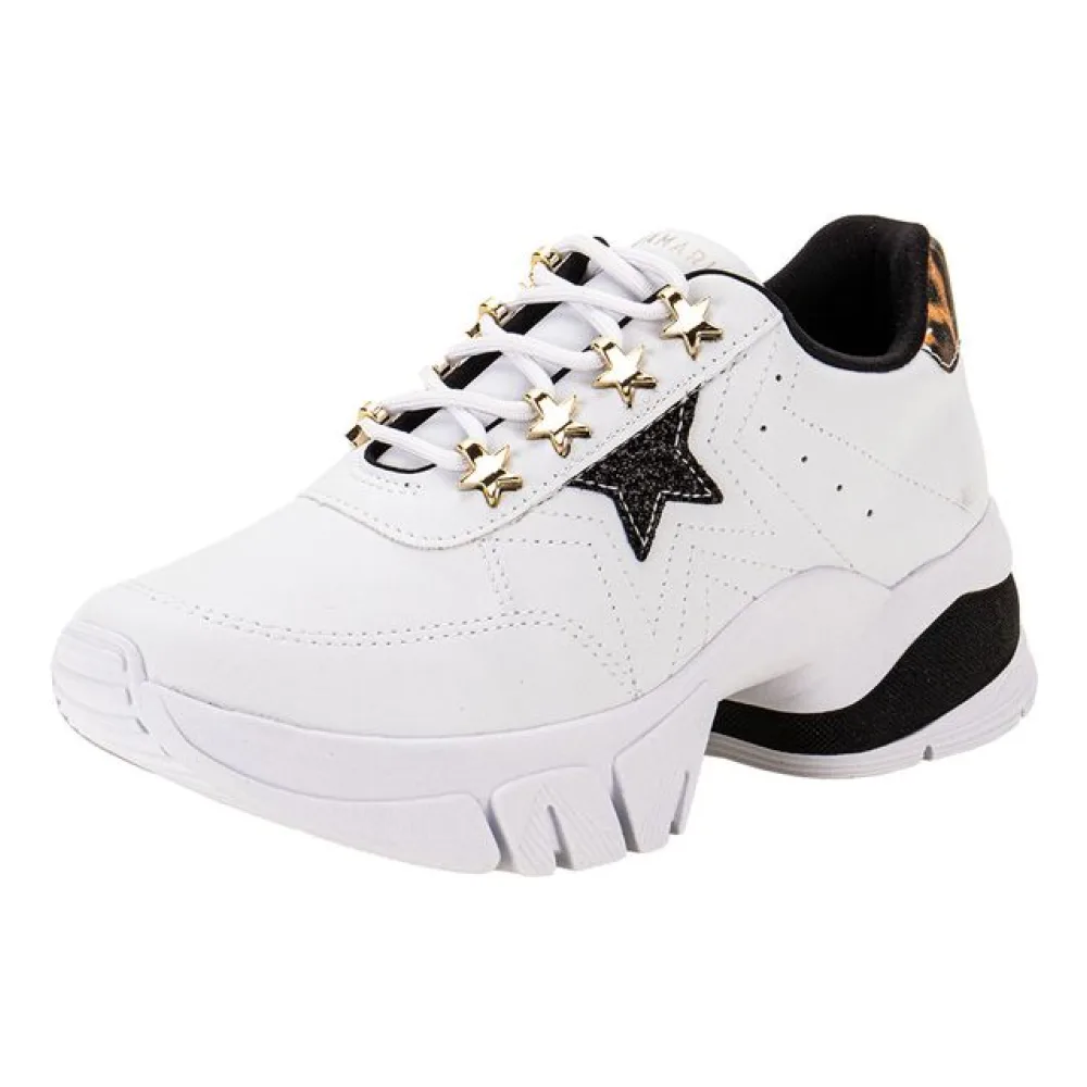 Tênis Feminino Dad Sneaker Ramarim 2480203 BRANCO/PRETO 35