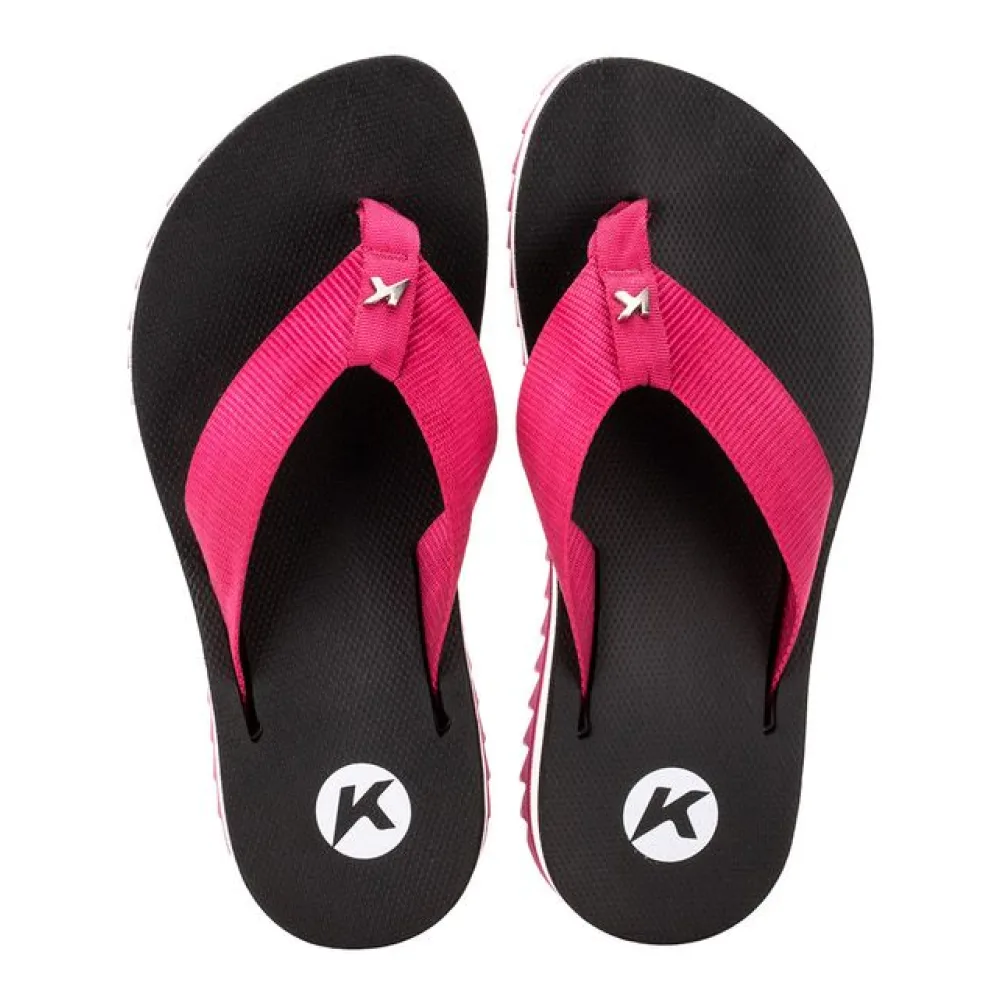 Chinelo Feminino Kyra Pro Kenner DMQ PRETO/ROSA 35