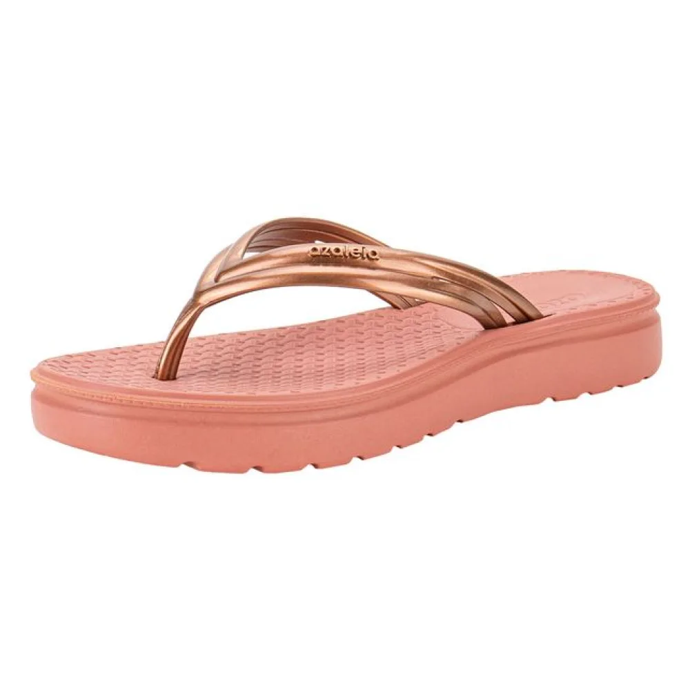 Tamanco Feminino Flat Jo Azaleia 19089 BRONZE 37