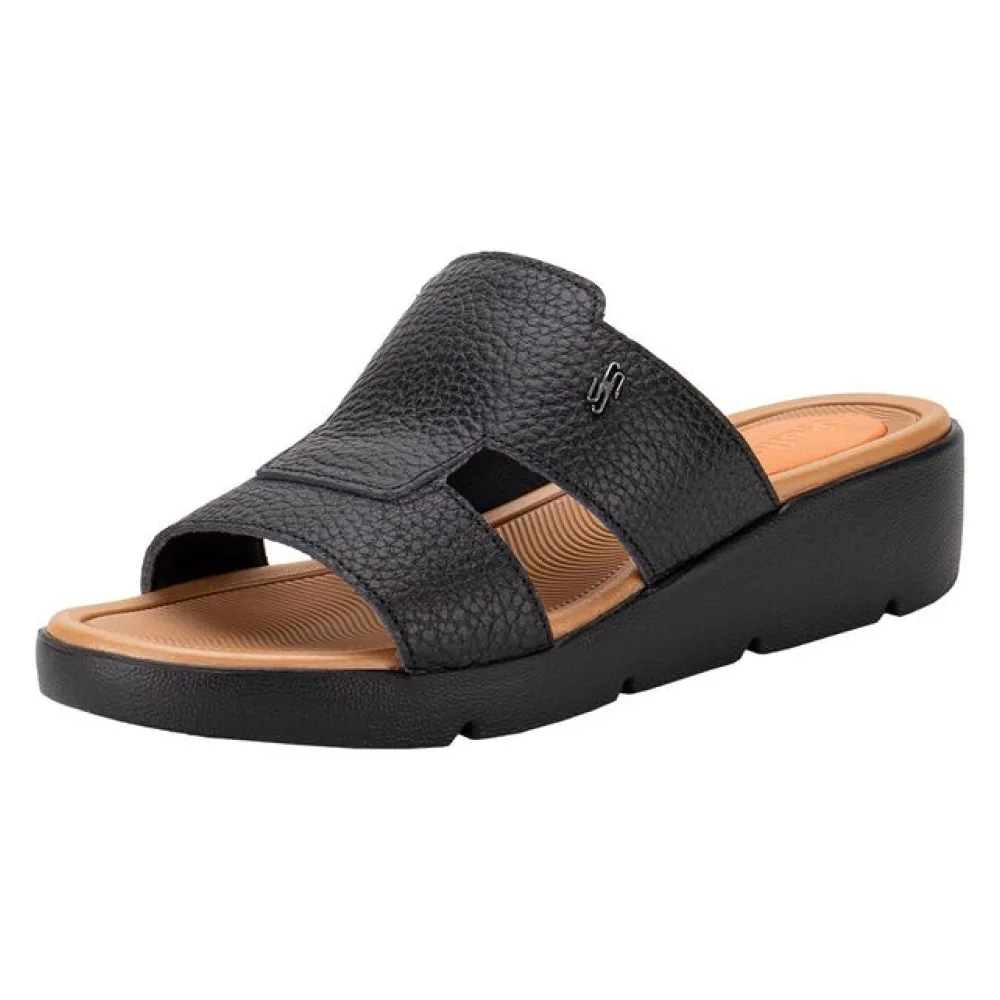 Tamanco Feminino Anabela Usaflex AL4301 PRETO 35