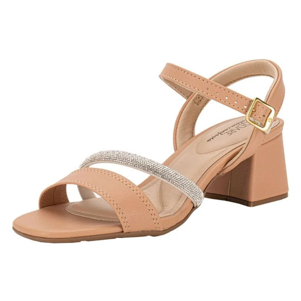 Sandália Feminina Salto Grosso Modare 7172123 SALMÃO 34
