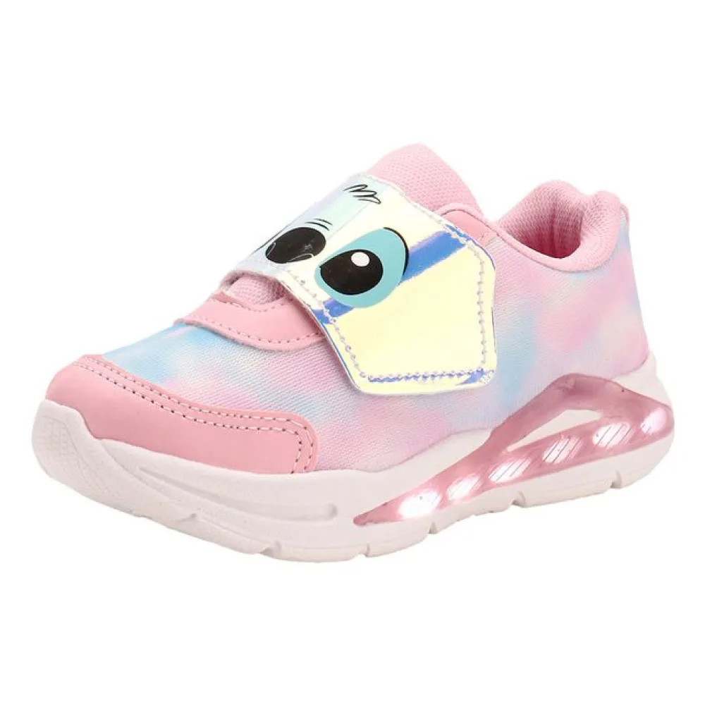 Tênis Infantil Feminino Led Minipé MP2410 BRANCO/ROSA 31