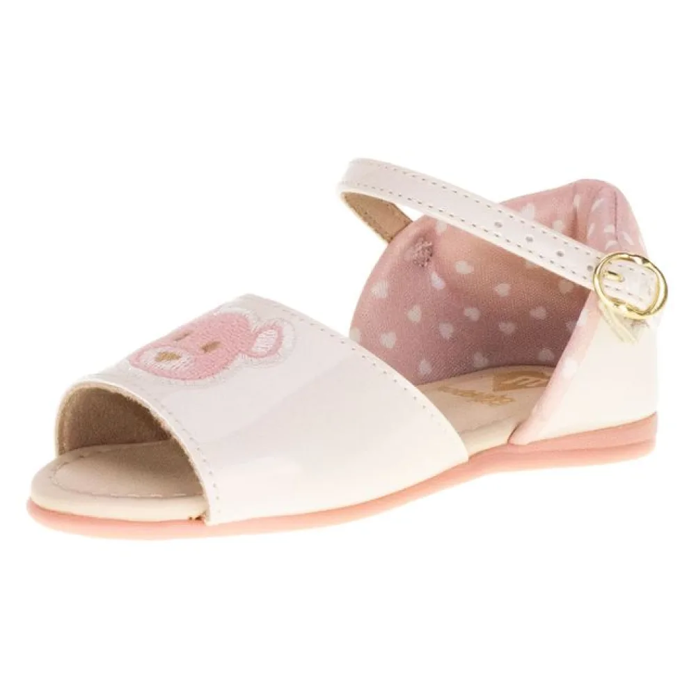 Sandália Infantil Molekinha - 2114266 BEGE/ROSA 17