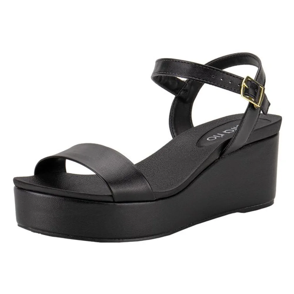 Sandália Feminina Anabela Beira Rio 8407135 PRETO 37