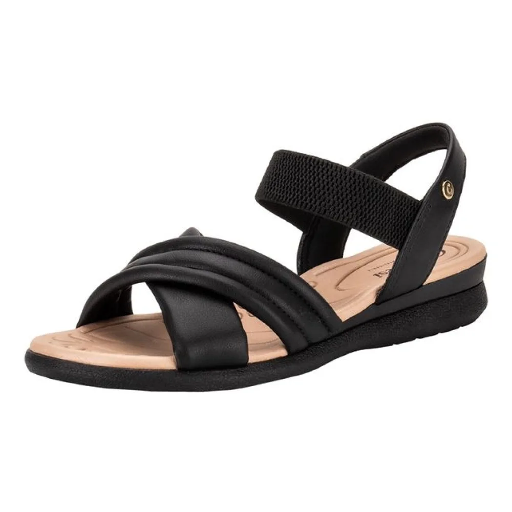 Sandália Feminina Anabela Campesi CP641 PRETO 34