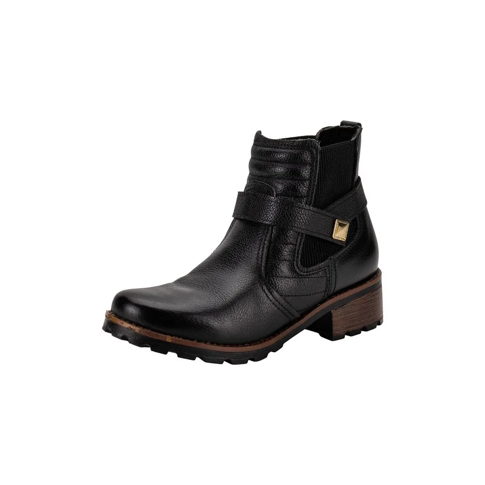 Bota Feminina Cano Baixo Pegada 281412 PRETO 35