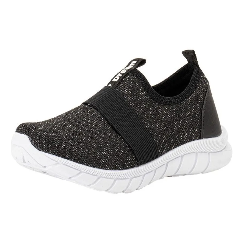Tênis Infantil Feminino Slip On Kids Top 362TN PRETO 32