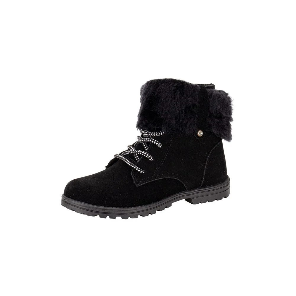 Bota Infantil Feminina Coturno Kidy 0280090 PRETO 28