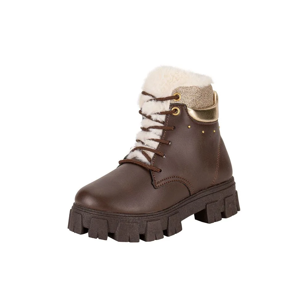 Bota Infantil Feminina Conturno Kidy 4340001 CAFÉ 31