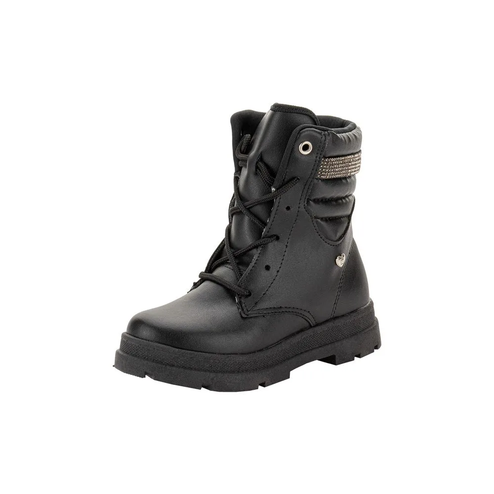 Bota Infantil Feminina Coturno Kidy 3630014 PRETO 28