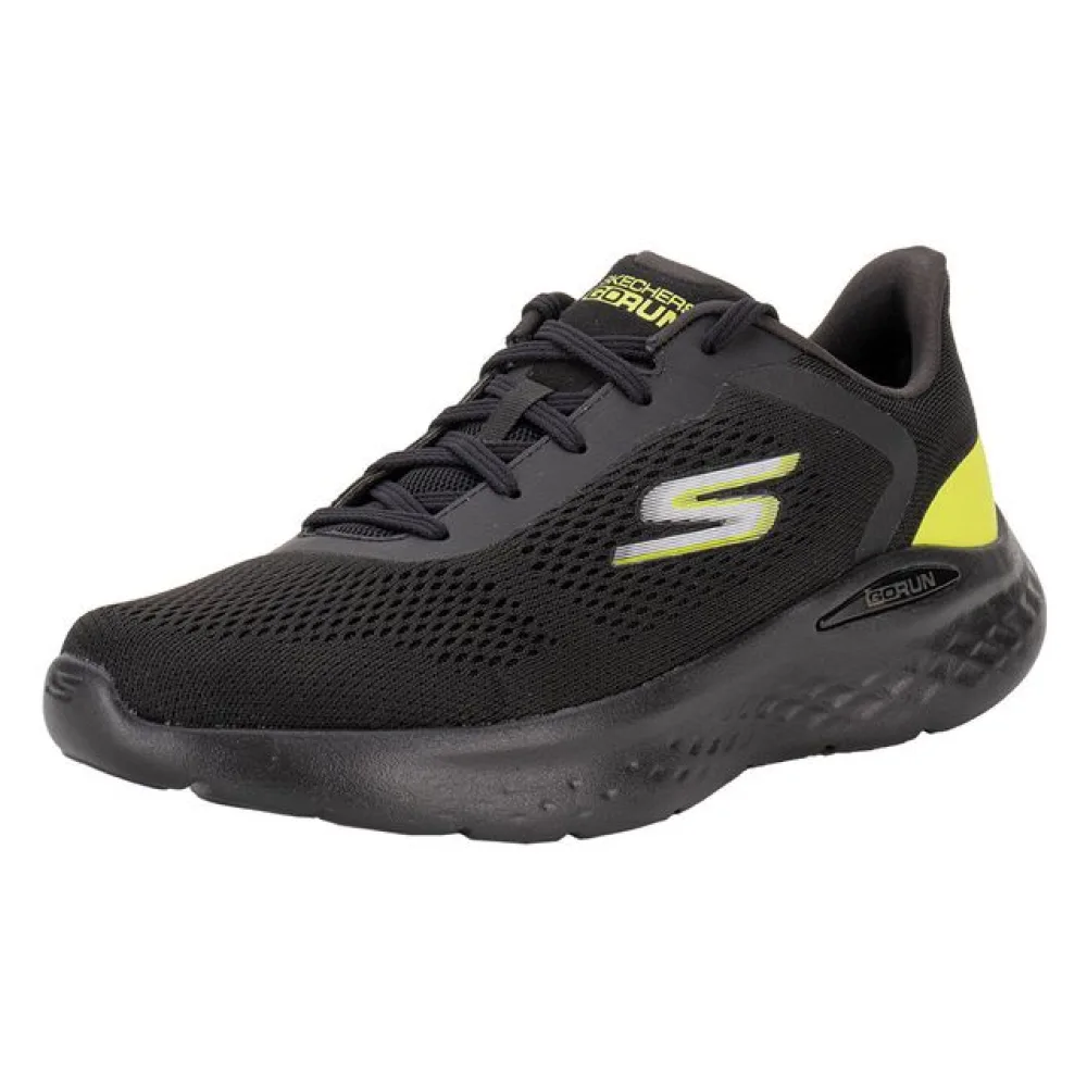 Tênis Masculino Go Run Lite Skechers 894340BR PRETO/VERDE 38