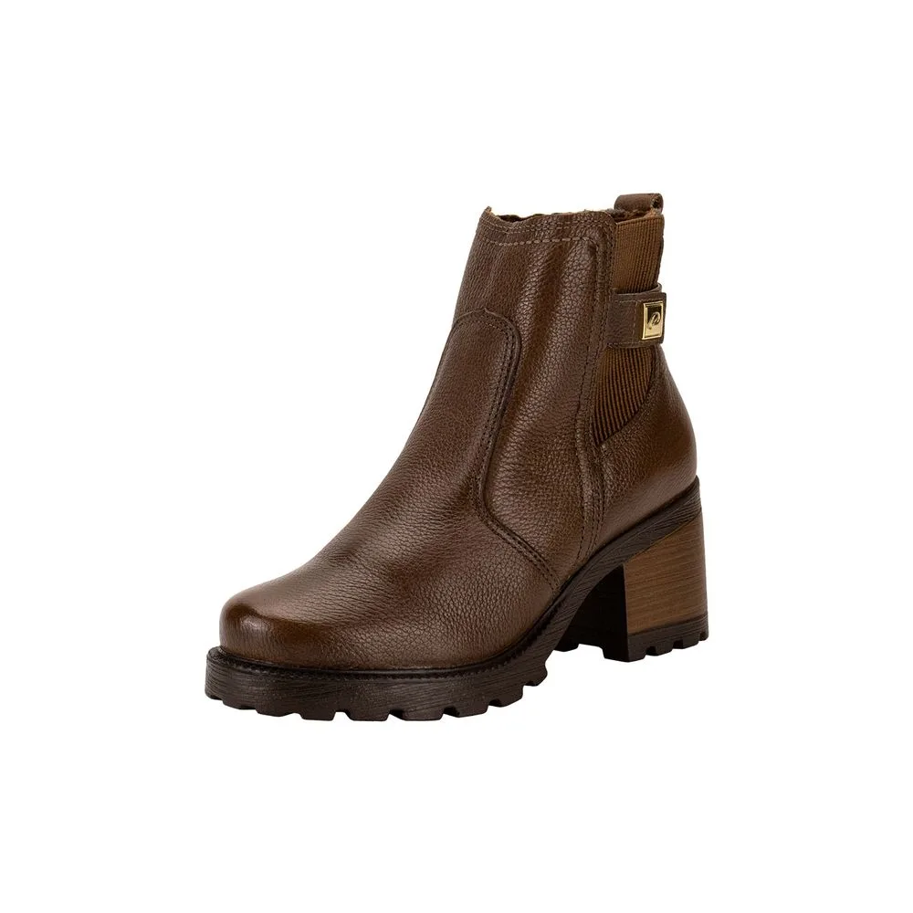 Bota Feminina Cano Baixo Pegada 281309 CHOCOLATE 39
