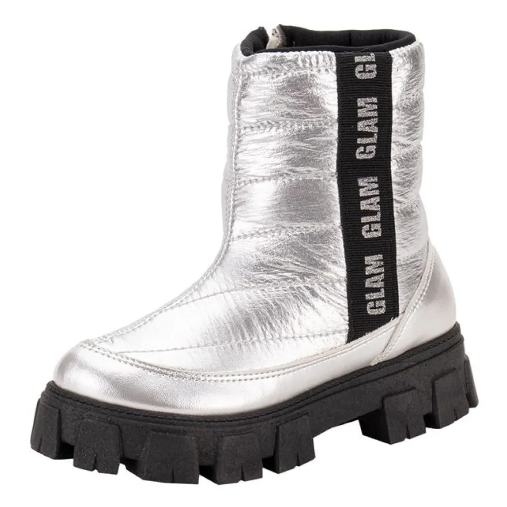 Bota Infantil Feminina Fanfik Trendy Kidy 4340007 PRATA 31